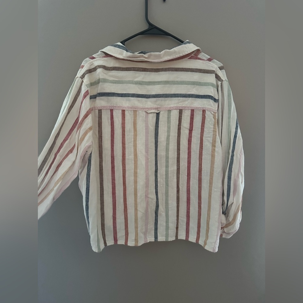 American Eagle Stripped Button Down Long Sleeve - image 3
